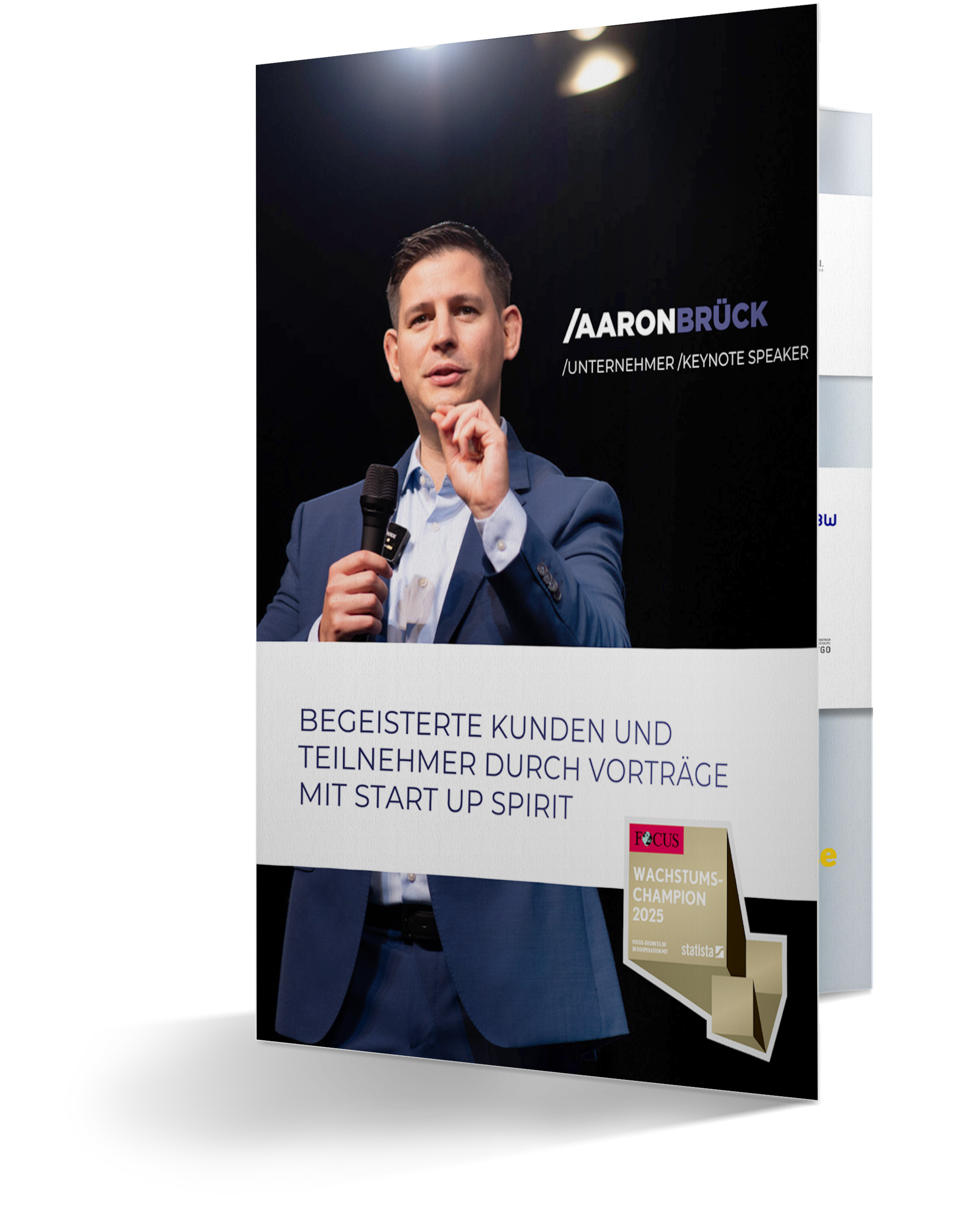 Aaron Brück - Unternehmer / Keynote Speaker | Infoflyer